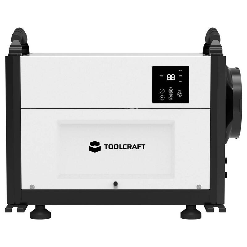TOOLCRAFT Luftentfeuchter Entfeuchter Industrie TC50 Grau LCD Display tragbar - 4064161471402