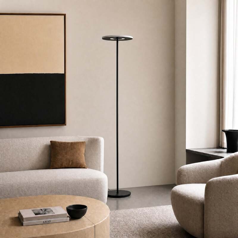 Lucande Stehleuchte Raymond LED dimmbar titanfarben CCT 180cm Leuchte Lampe - 4255830909993