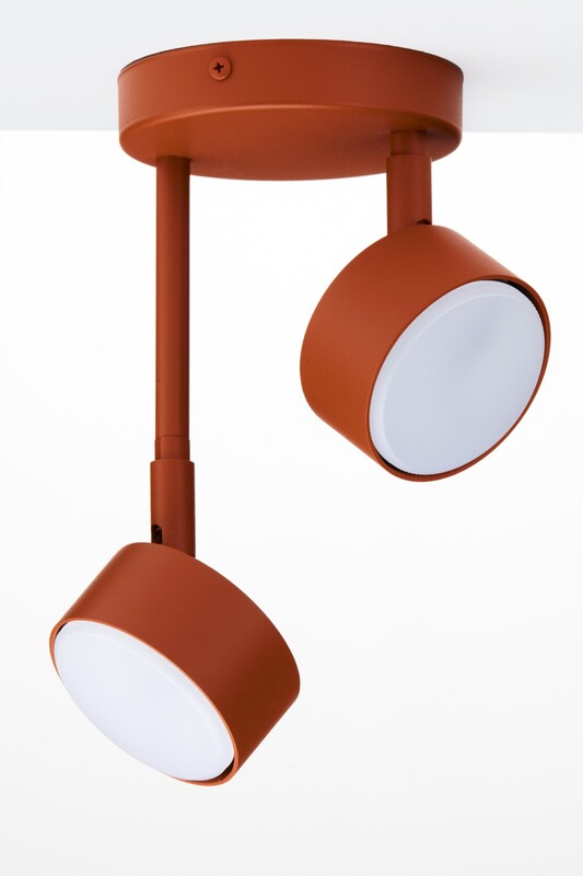 Sigma Deckenleuchte Deckenlampe NEMO Leuchte Ziegelstein Rot GX53 LED 2-flammig - 5907555378415