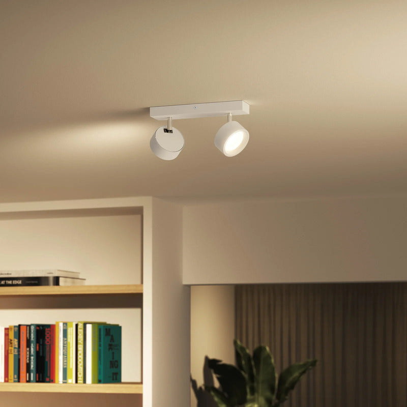 Philips Deckenstrahler Bracia LED Strahler 2-flammig warmweiß Aluminium weiß - 8720169174764