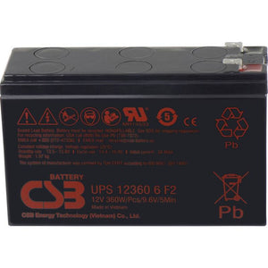 B-Ware CSB Bleiakku UPS 123606F1F2 AGM 12V 7Ah wartungsfrei Flachste 151x99x51mm