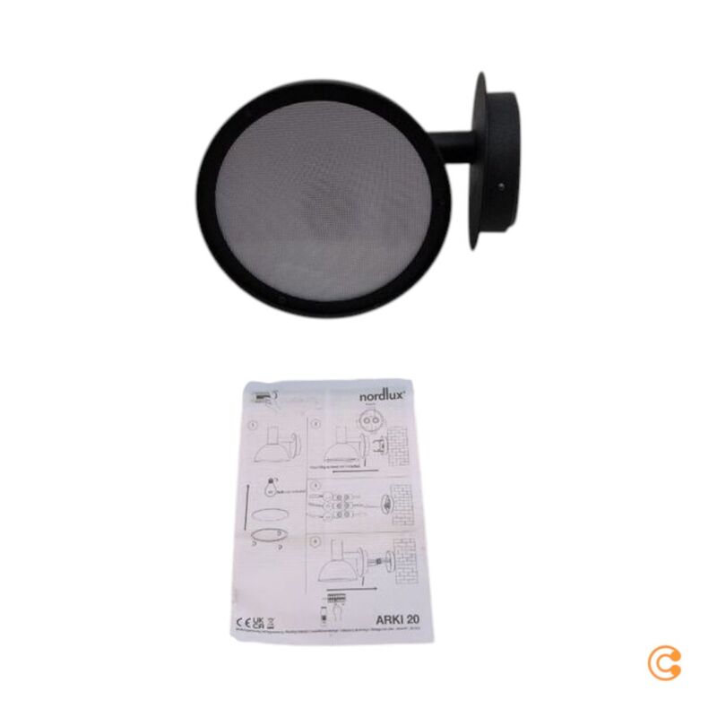 Nordlux Außenwandleuchte Arki schwarz Gartenlampe Wandleuchte dimmbar IP54 Ø20cm - 5701581280175