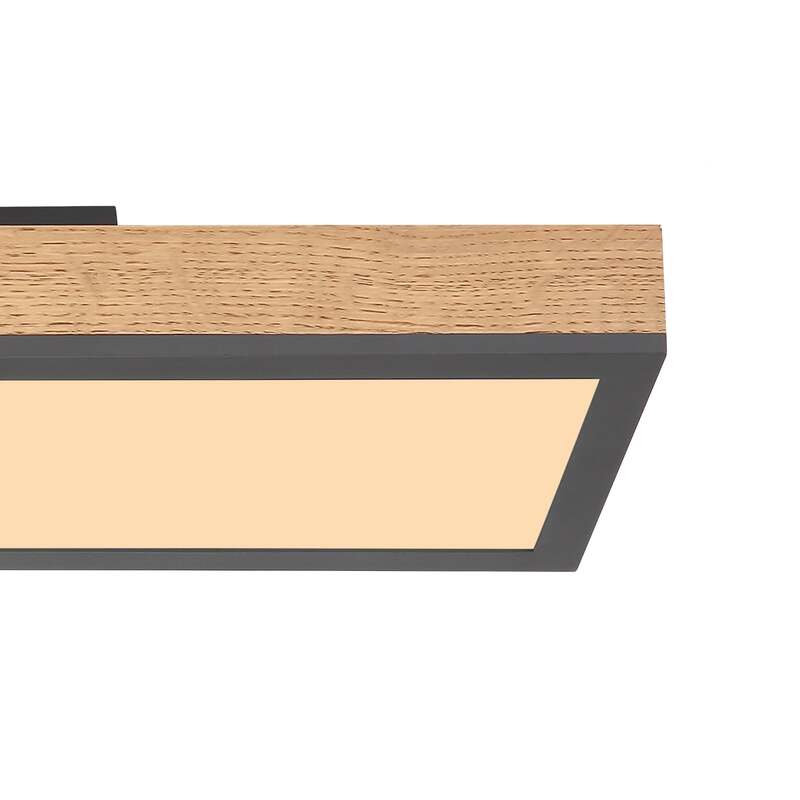 LED-Deckenleuchte Doro 60 cm Eiche MDF 18 W 1920 lm warmweiß Globo - 9007371417780