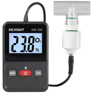 B-Ware Voltcraft Sauerstoff-Messgerät OM-100 0-100% O2 Kalibriert IP65 192g Messgerät