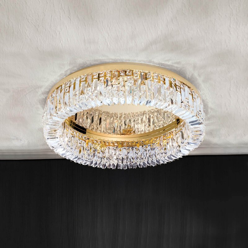 Orion Kristall-Deckenlampe Hängelampe Deckenlampe Leuchte Lampe E14 Ring Ø 59962 - 9003090251575