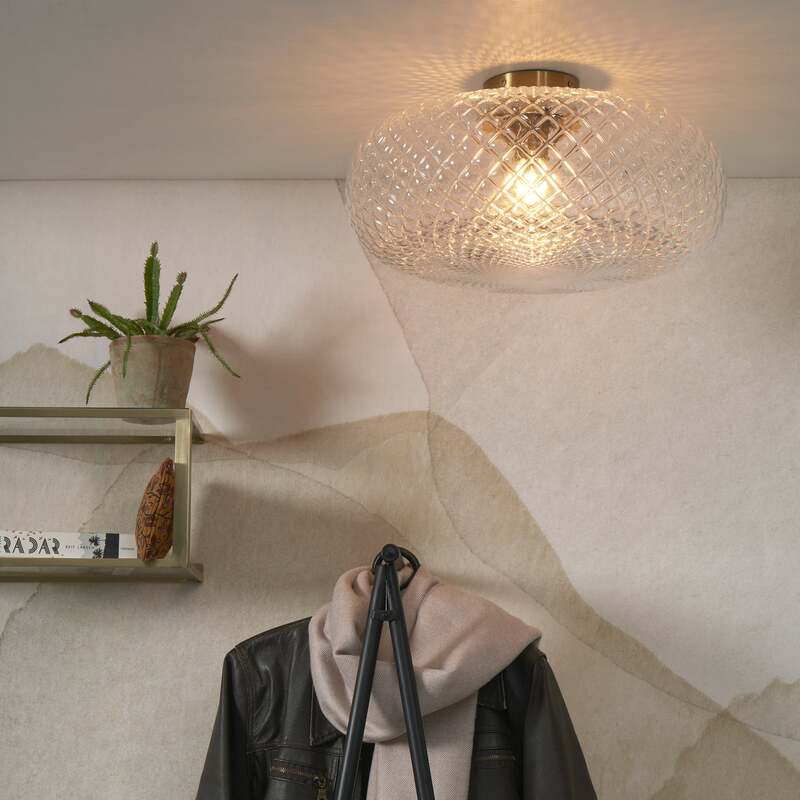 IT'S ABOUT ROMI Deckenleuchte Venice 44 cm klar Glas E27 Fassung - 8716248094641
