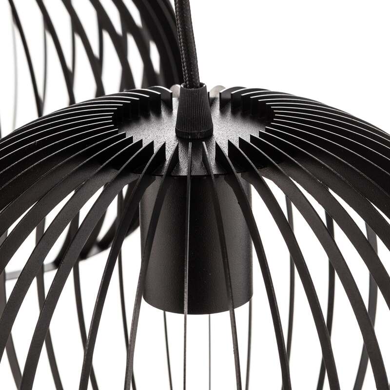 Euluna Hängeleuchte Larus schwarz Stahl LED Hängelampe Deckenlampe Lampe E27 - 5907623620477