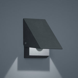 B-Ware Helestra Außenwandleuchte Außenlampe LED Wandlampe graphit Blende Aluminium