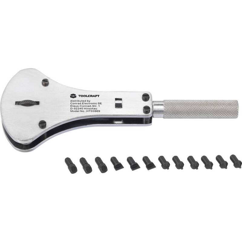 Toolcraft Uhren-Gehäuseöffner Werkzeug für wasserdichte Uhren 171x72mm 1 Stück - 4053199581276