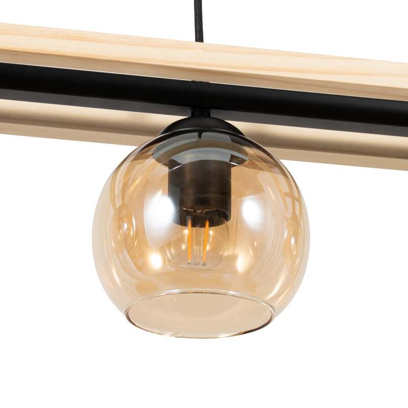 Lindby Hängelampe Hängeleuchte Enrique LED Pendelleuchte Leuchte dimmbar amber - 4251096570083