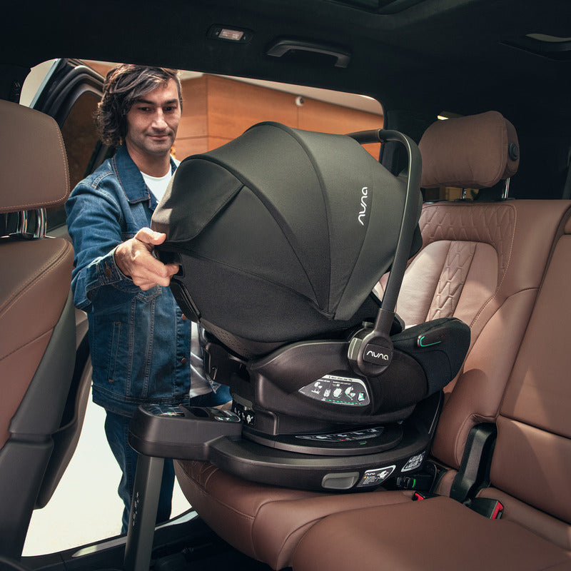 Nuna Babyschale ARRA flex Caviar 25 Autositz Gruppe 0+ schwarz von Geburt an - 8721094534142