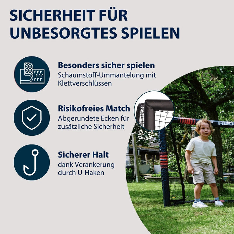 HUDORA Fußballtor Pro Tect 180 Tor Fußballtor mit gepolstertem Aufprallschutz - 4005998835135