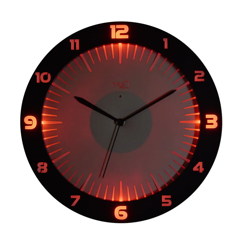 TFA Funk-Wanduhr LUMOCLOCK 60.3553.10 grau mit Lichtsensor und USB-C - 4009816040787