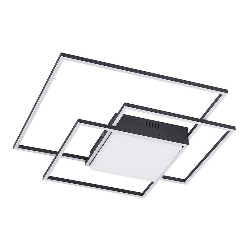 LED Deckenleuchte Lampe Lindby Leuchte Schwarz Aluminium Nelinka Wohnzimmer Essz - 4251911725469