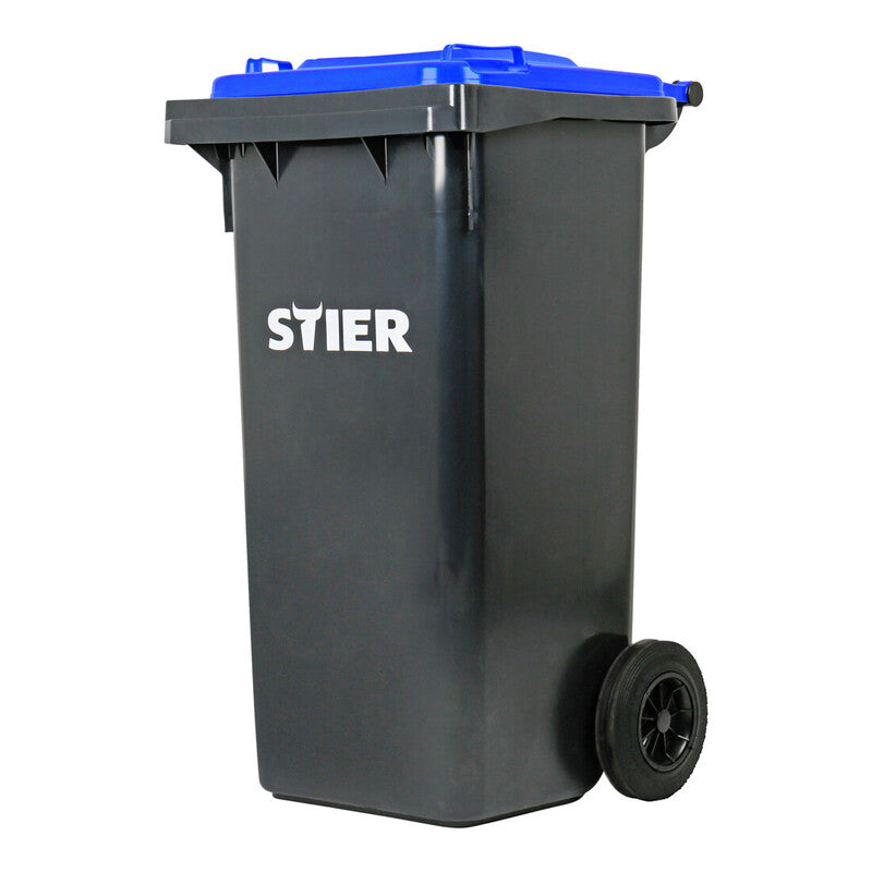 STIER Müllgroßbehälter Abfallbehälter 80l grau UV-stabilisiert 445x520x939mm - 4251709624523
