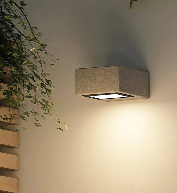 Arcchio Außenwandleuchte Wandlampe LED Udonna Leuchte warmweiß grau 14 W IP65 - 4251096594331