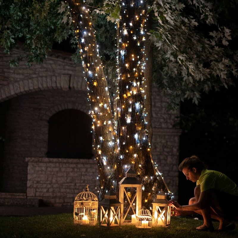 Twinkly LED Lichterkette 250er mit WLAN und Appsteuerung warmweiß kaltweiß - 8056326671402