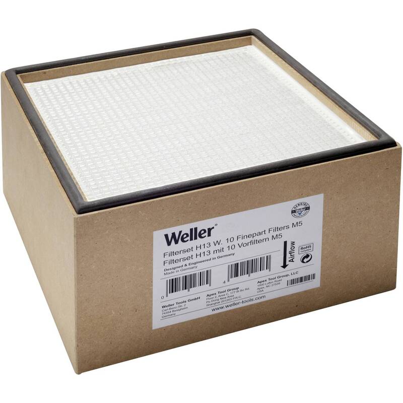 Weller Kompaktfilter H13 für Absauggeräte Zero Smog 11-teilig 285x285x173mm - 4003019418060