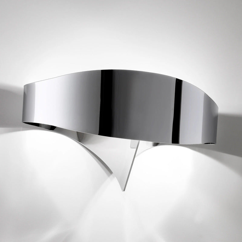 Selene Wandleuchte Wandlampe LED Scudo Chrom Stahl Beleuchtung Lampe - 8023761114917