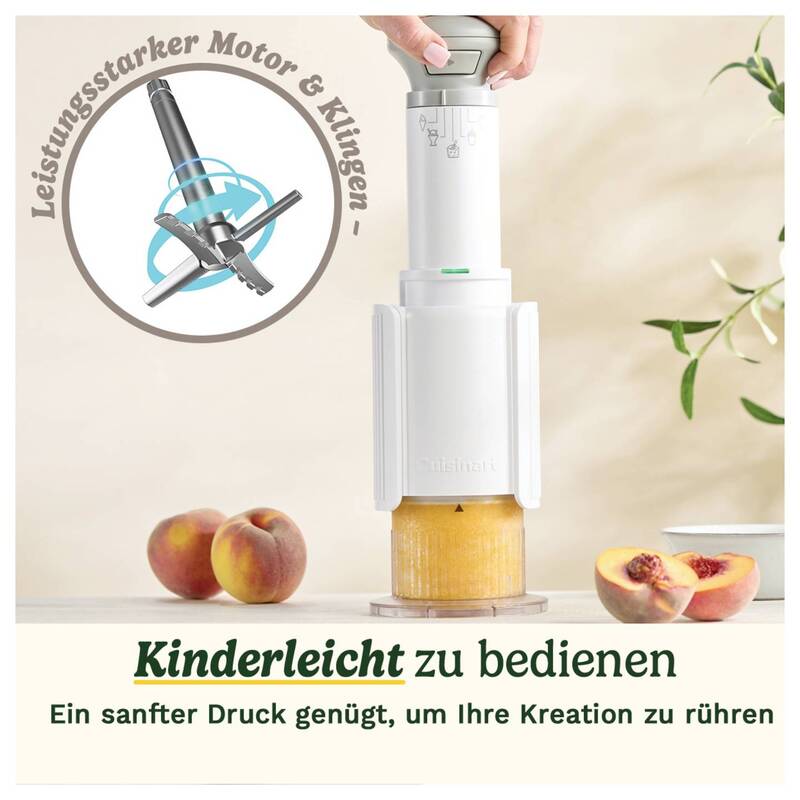 Cuisinart Eismaschine FreezeWand Eiscreme Slushie Sorbet Dessertbecher weiß - 3030050196603