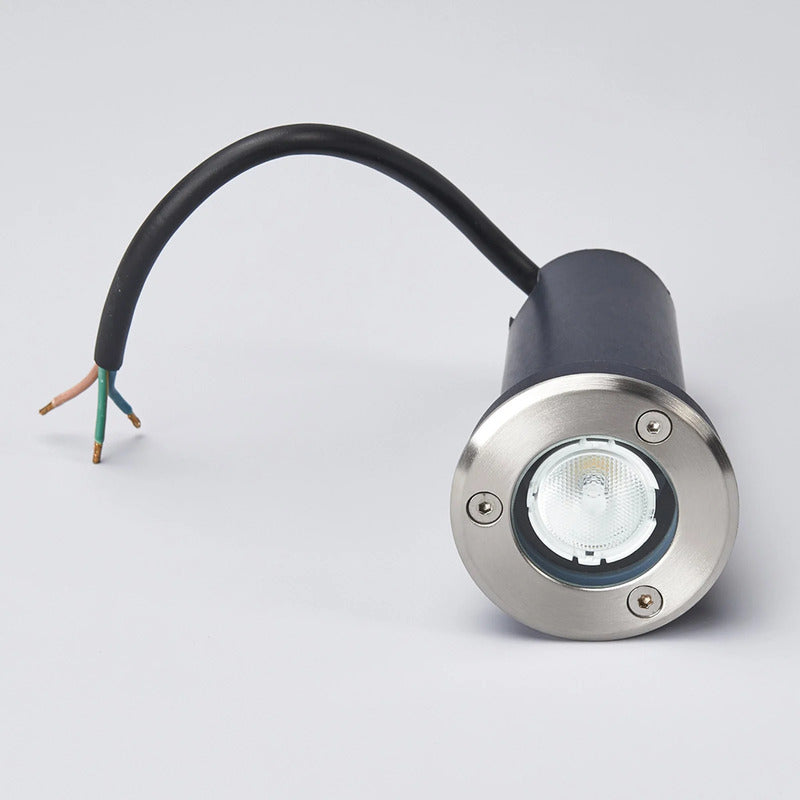 Lucande LED-Bodeneinbauleuchte Kenan Edelstahl Gartenleuchte IP67 Ø7cm 3000K - 6291105701730