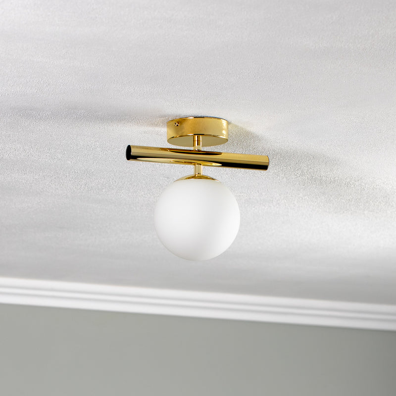 Domiluce Deckenlampe Linea gold einflammig dimmbar E14 IP20 15W LED 24cm - 5905563000885