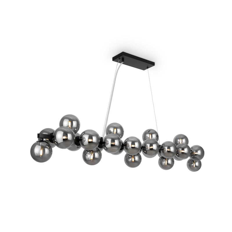 Maytoni Hängeleuchte Pendelleuchte Dallas 25-flg. dimmbar schwarz 123,5cm - 4099776029168