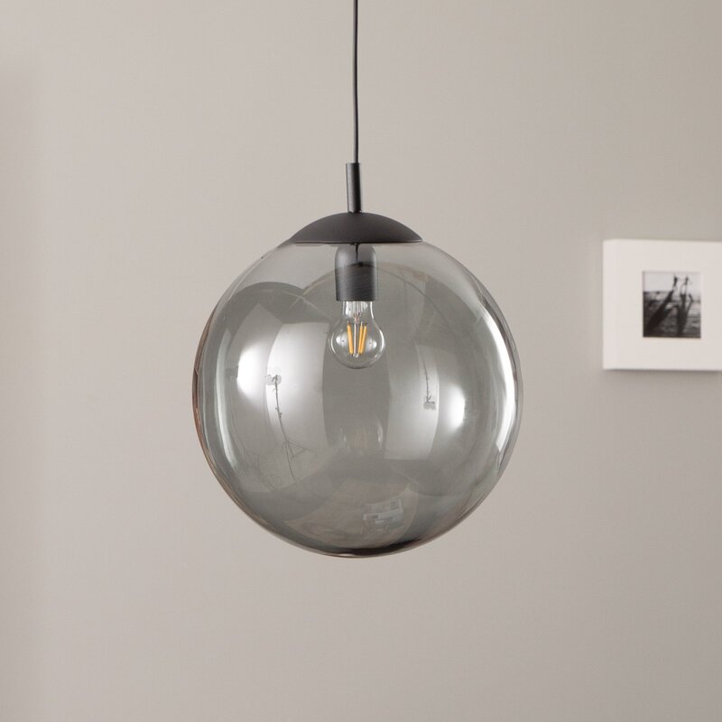 Hängeleuchte Esme Glas grafit-transparent, 1-flg. Ø 35 cm SIEHE TEXT/FOTO628 - 5901780553807