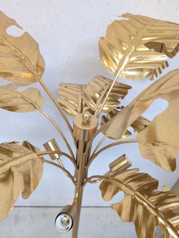 KARE Stehleuchte Palmera Lampe messingfarben 170cm hoch 3-flammig gold Ø90cm - 4025621530633