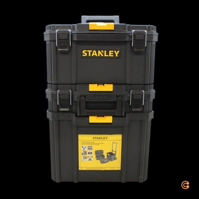 Stanley Trolley-Koffer Werkzeugbox unbestückt 80l anthrazit 400x506x740mm - 3253561833199
