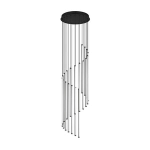 B-Ware Trio Lighting Hängelampe Pendelleuchte LED schwarz Metall Baxter dimmbar