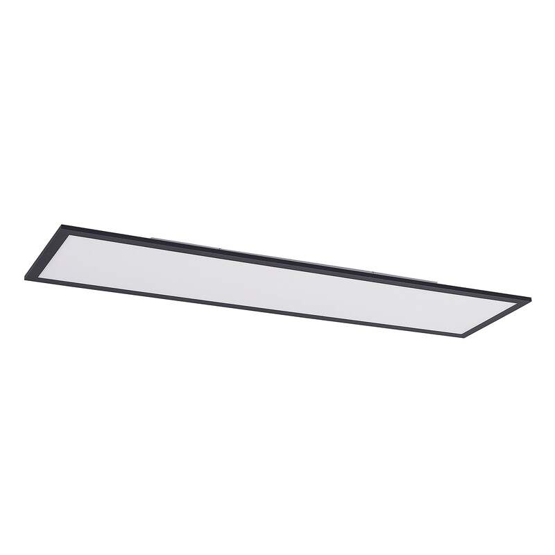 Lindby Panel Deckenleuchte LED Leuchte schwarz Aluminium Kunststoff Fernbedienun - 4251911739404