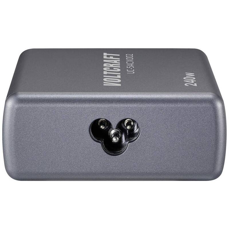 VOLTCRAFT UC-5ACX002 USB-Ladestation Tischladegerät Ladegerät Multistecker - 4064161291673