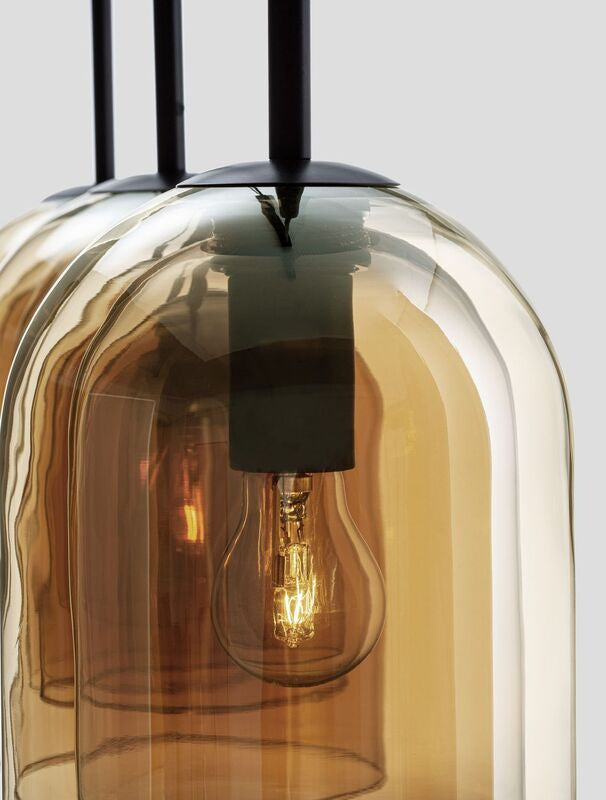 Nova Luce Pendelleuchte Hängeleuchte VELOR Lampe E27 Bernstein SIEHE TEXT/FOTO - 5212017431226