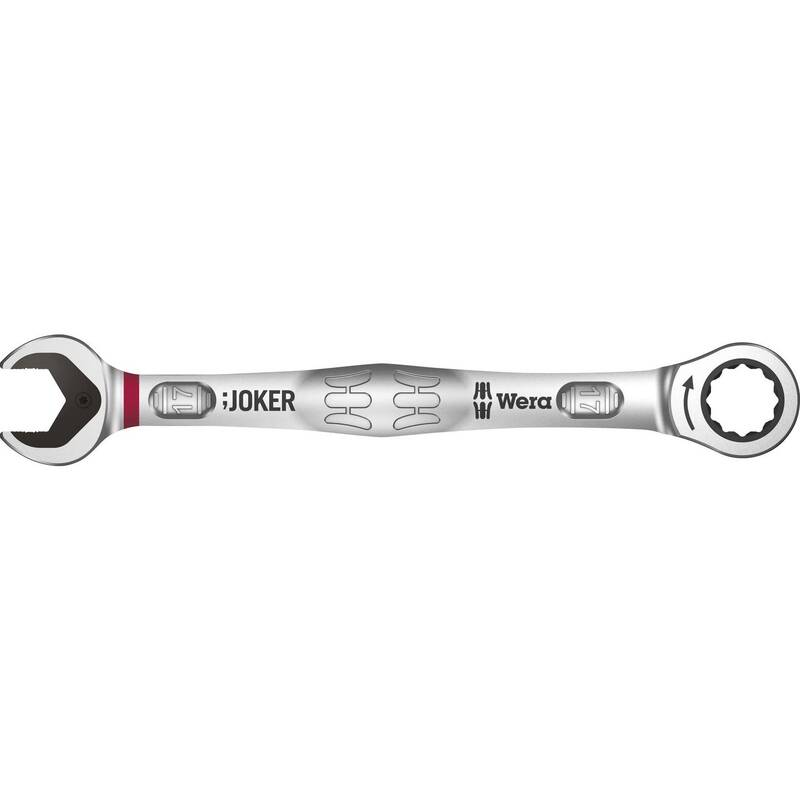 Wera Joker Maul- und Ringratschenschlüssel 17mm 80 Zähne Chrom-Molybdän - 4013288164384