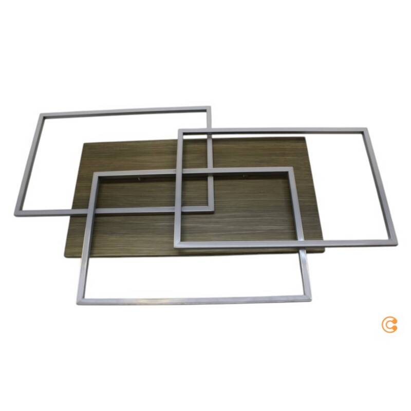 Paul Neuhaus Deckenleuchte Deckenlampe LED Palma dimmbar Fernbedienung silber - 4012248358986