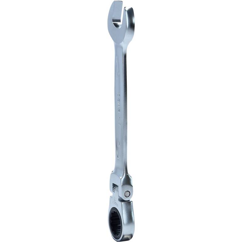 KS Tools Maul-Ringratschenschlüssel 17mm 72 Zähne Chrom-Vanadium Stahl 190mm - 4042146116807