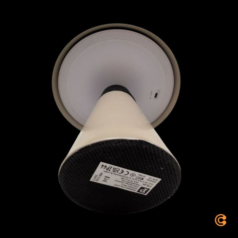 Paulmann Tischlampe Lirox LED dimmbar Touchdimmer beige schwarz 20cm IP44 - 4000870770610