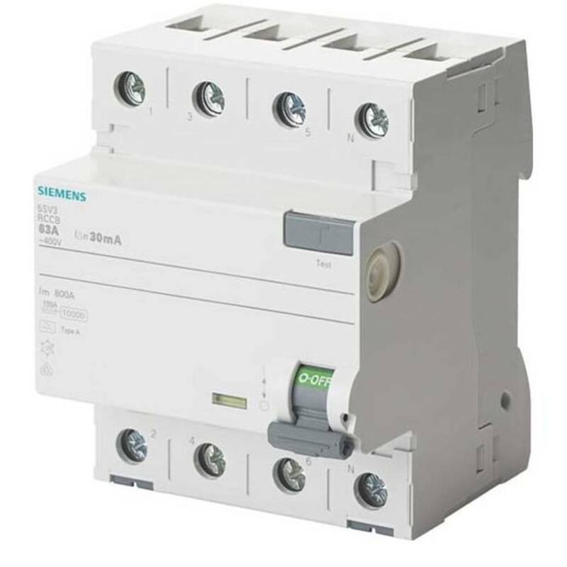 Siemens 5SV34466 5SV3446-6 FI-Schutzschalter Fehlerstromschutzschalter A 4polig - 4001869427829