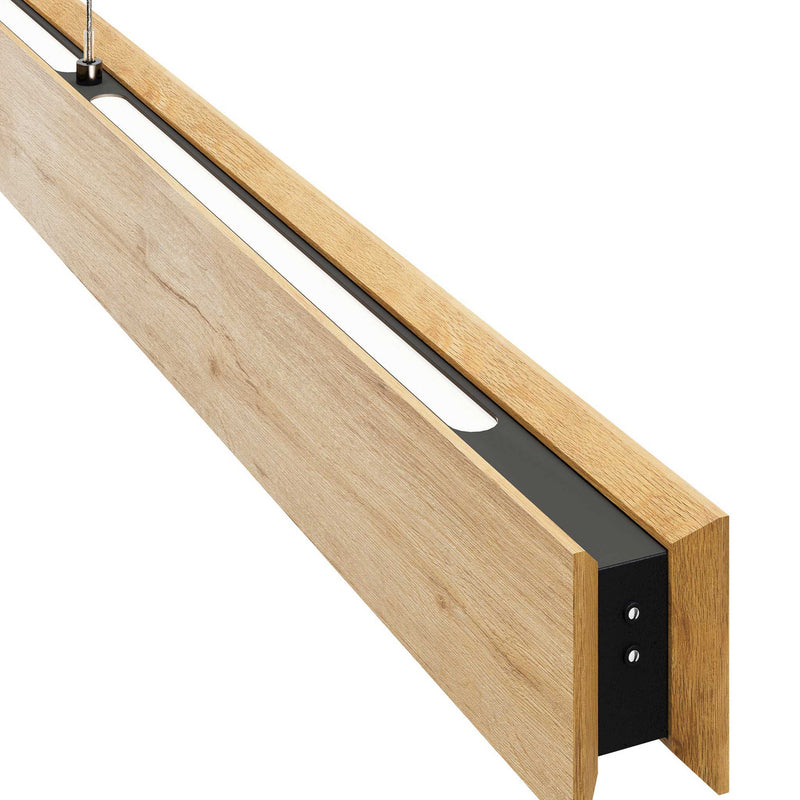 ELOBRA Pendellampe Hängeleuchte Mexico LED dimmbar eichefarben 89cm 2-flg. - 0000010057893