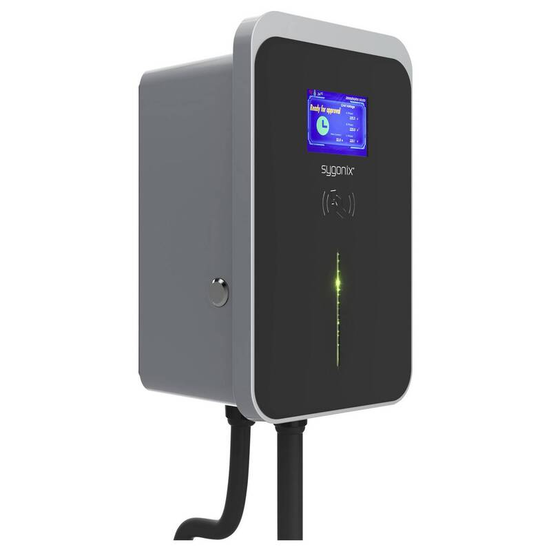 Sygonix Wallbox Typ 2 Mode 3 32A 22kW App WiFi RFID Elektroauto Ladegerät - 4064161394053