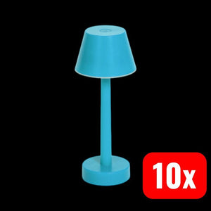 B-Ware Lindby Akkuleuchte Gaja LED dimmbar USB RGBW Gartenlampe blau IP44 24cm