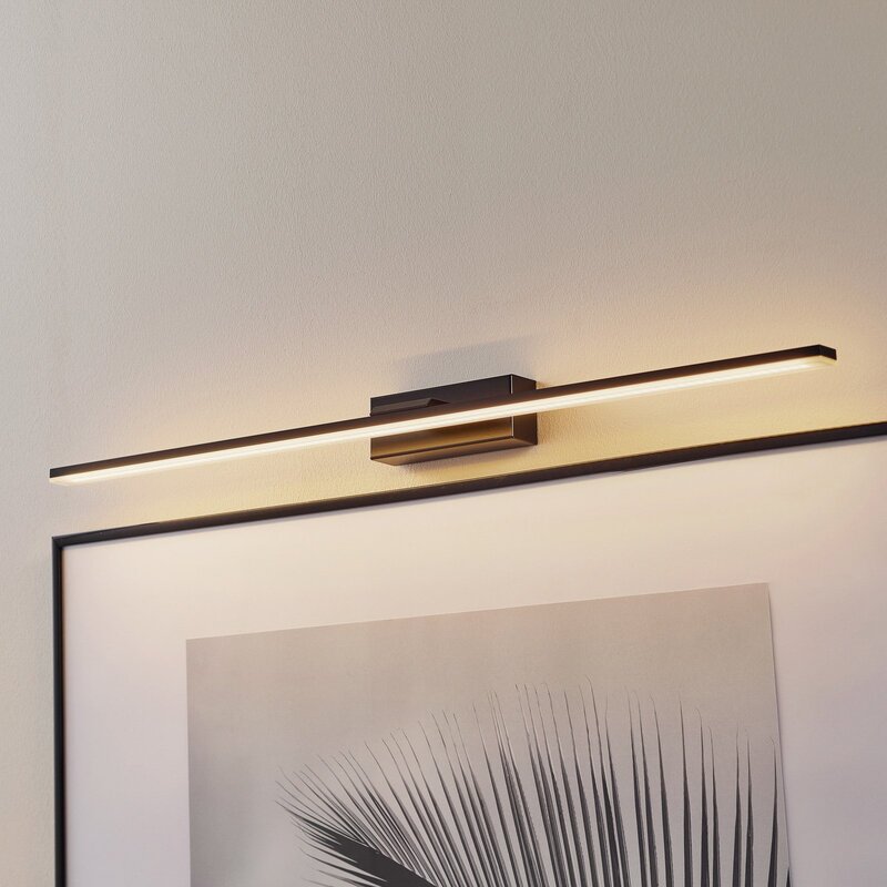 Miroir Wandleuchte Wandlampe LED Leuchte schwarz warmweiß Aluminium Kunststoff - 5903148515090