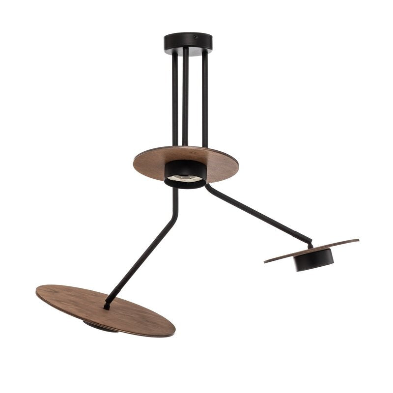 Nowodvorski Lighting Deckenleuchte Disk mit Holzelementen GX53 SIEHE TEXT - 5903139764490