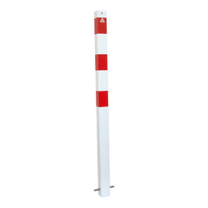 B-Ware Schake Absperrpfosten Typ 470B/1 ortsfest Einbetonieren 70x70mm weiß rot + 1 Öse