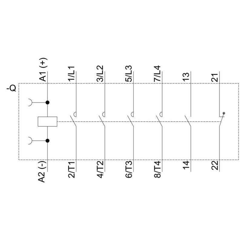 Siemens Schütz Relais 3RT2325-2BB40 Leistungsschütz 4 Schließer S0 1 Stück - 4011209834668