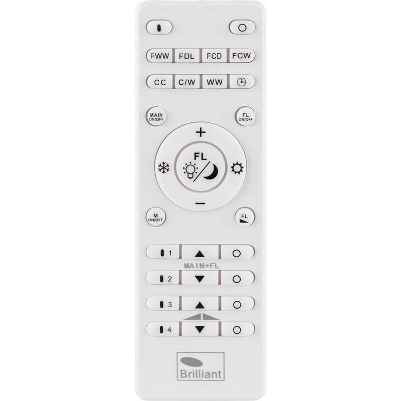 Brilliant LED Deckenleuchte Laurice Fernbedienung Weiß Aufbau Panel 40cm CCT 24W - 4004353386060