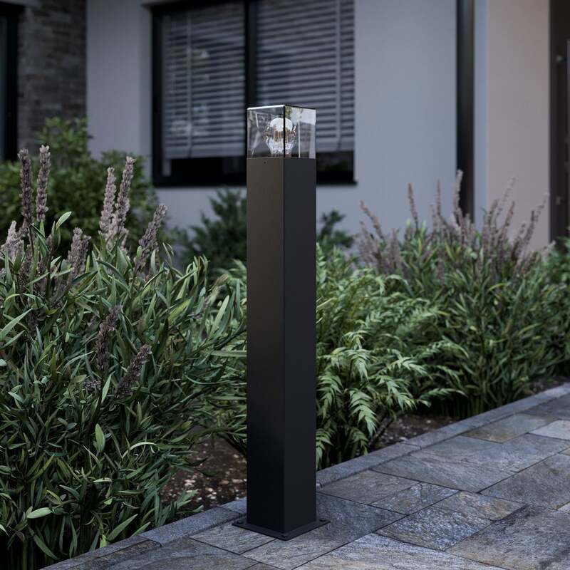 Lucande Wegeleuchte Keke Wandleuchte 70cm LED robustes Design anthrazit - 4251096576191