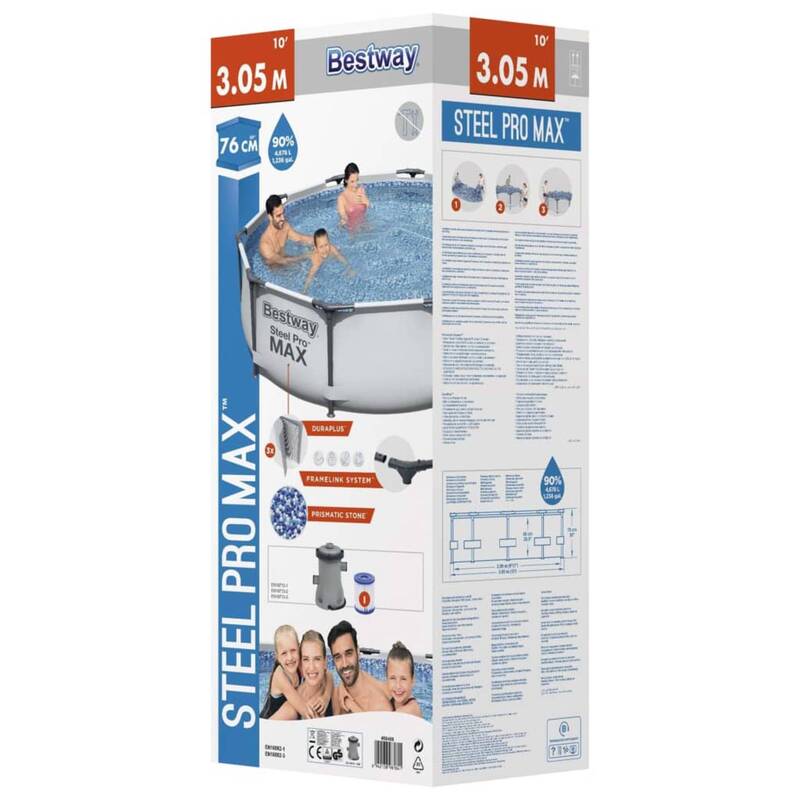 Pool Kit Bestway Steel Pro Max - 6942138981841