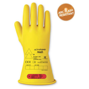 B-Ware Ansell ActivArmr Elektrikerhandschuh Größe 8 EN 21420:2020 EN 60903 1 Paar gelb